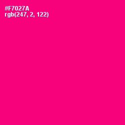 #F7027A - Rose Color Image