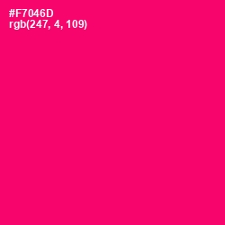 #F7046D - Rose Color Image