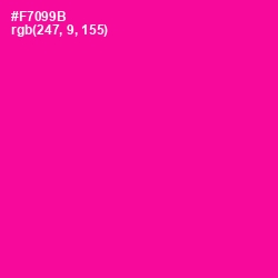 #F7099B - Hollywood Cerise Color Image