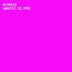 #F70CF9 - Magenta / Fuchsia Color Image