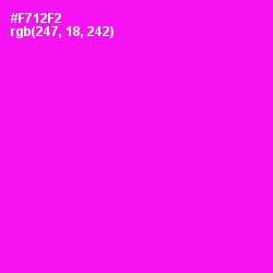 #F712F2 - Magenta / Fuchsia Color Image