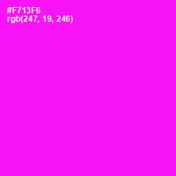 #F713F6 - Magenta / Fuchsia Color Image