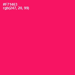 #F71463 - Rose Color Image