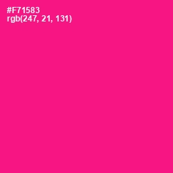 #F71583 - Hollywood Cerise Color Image