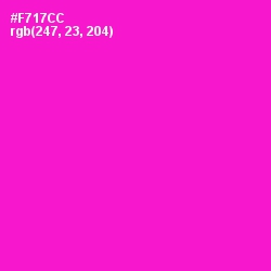 #F717CC - Shocking Pink Color Image