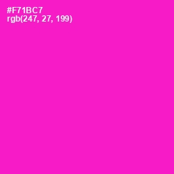 #F71BC7 - Shocking Pink Color Image