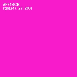 #F71BCB - Shocking Pink Color Image