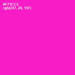 #F71CC5 - Shocking Pink Color Image