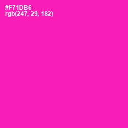 #F71DB6 - Hollywood Cerise Color Image