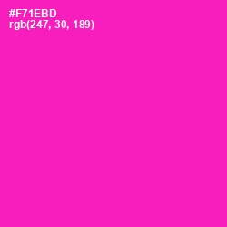 #F71EBD - Hollywood Cerise Color Image