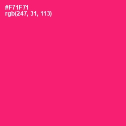 #F71F71 - Rose Color Image