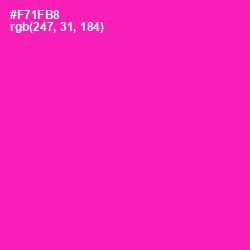 #F71FB8 - Hollywood Cerise Color Image