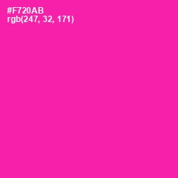 #F720AB - Persian Rose Color Image