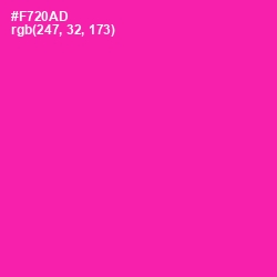 #F720AD - Persian Rose Color Image