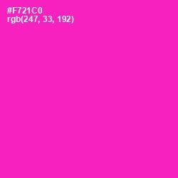 #F721C0 - Razzle Dazzle Rose Color Image