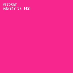 #F7258E - Wild Strawberry Color Image
