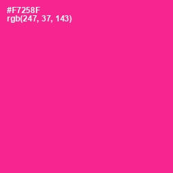 #F7258F - Wild Strawberry Color Image