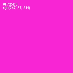 #F725D3 - Razzle Dazzle Rose Color Image