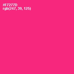 #F7277D - Radical Red Color Image