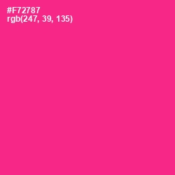 #F72787 - Wild Strawberry Color Image