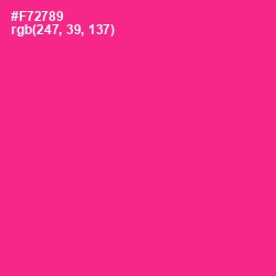 #F72789 - Wild Strawberry Color Image