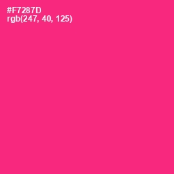 #F7287D - Radical Red Color Image