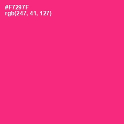 #F7297F - Radical Red Color Image