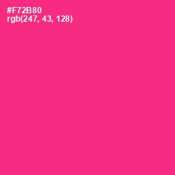 #F72B80 - Wild Strawberry Color Image