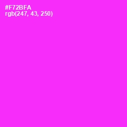 #F72BFA - Magenta / Fuchsia Color Image