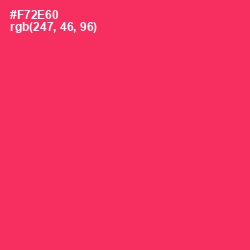 #F72E60 - Radical Red Color Image