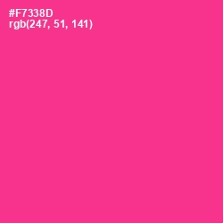 #F7338D - Wild Strawberry Color Image