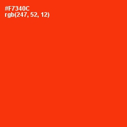 #F7340C - Scarlet Color Image