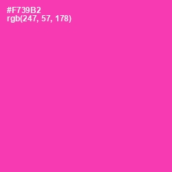 #F739B2 - Persian Rose Color Image