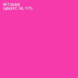 #F73AAB - Persian Rose Color Image