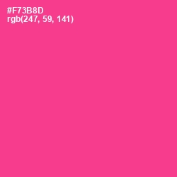 #F73B8D - Wild Strawberry Color Image