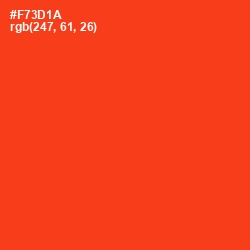 #F73D1A - Scarlet Color Image