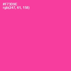 #F73D9E - Wild Strawberry Color Image