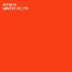 #F73E15 - Scarlet Color Image
