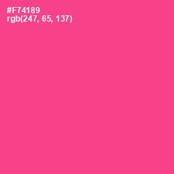 #F74189 - Violet Red Color Image