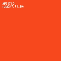 #F7471D - Vermilion Color Image