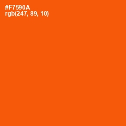 #F7590A - International Orange Color Image