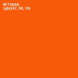 #F75A0A - International Orange Color Image