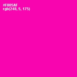 #F805AF - Hollywood Cerise Color Image