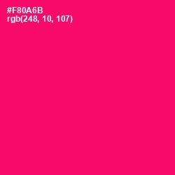 #F80A6B - Rose Color Image