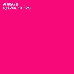 #F80A7D - Rose Color Image