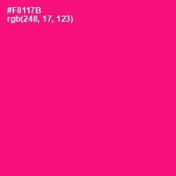 #F8117B - Rose Color Image