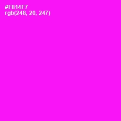 #F814F7 - Magenta / Fuchsia Color Image