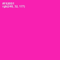 #F820B1 - Persian Rose Color Image