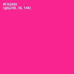 #F82490 - Wild Strawberry Color Image