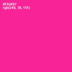 #F82497 - Wild Strawberry Color Image